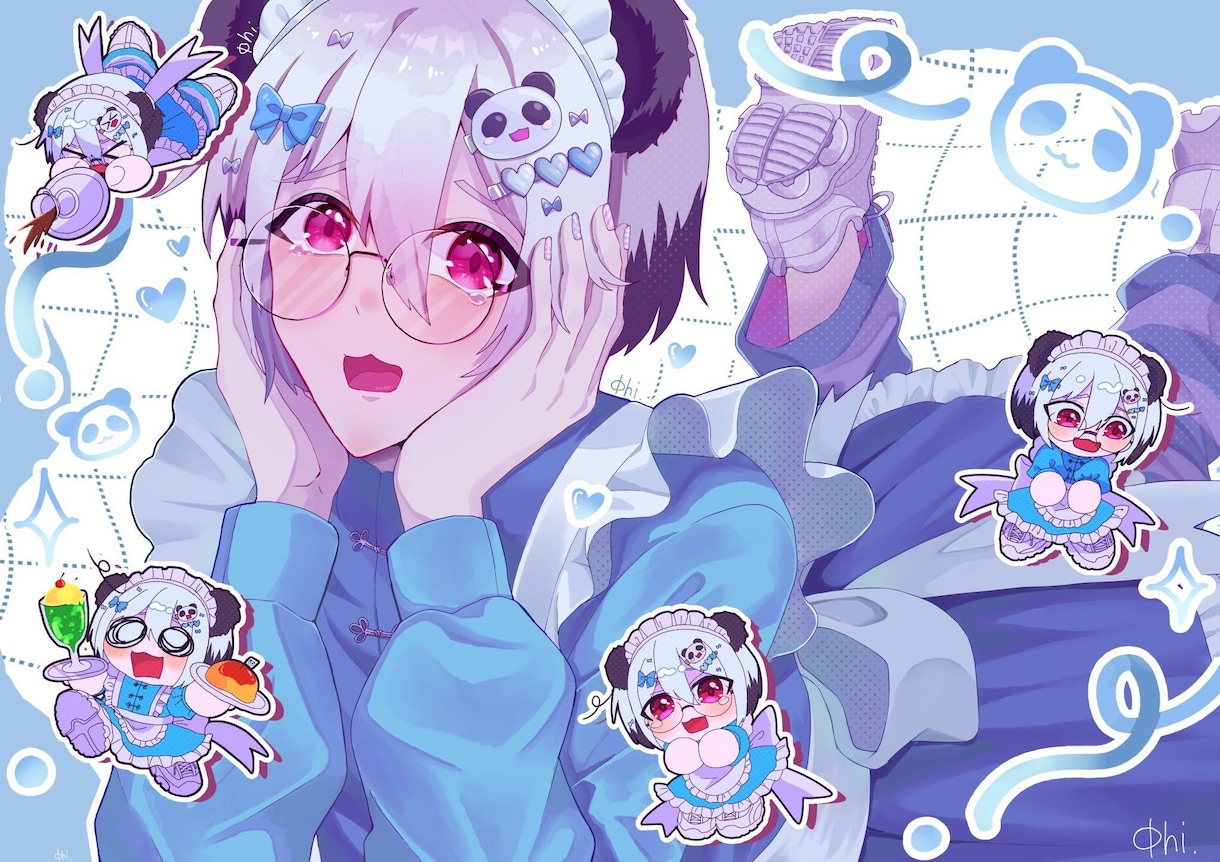 お手頃価格でかわいいアイコン描きます 最安値級！かわいいアニメ風アイコン描きます イメージ7