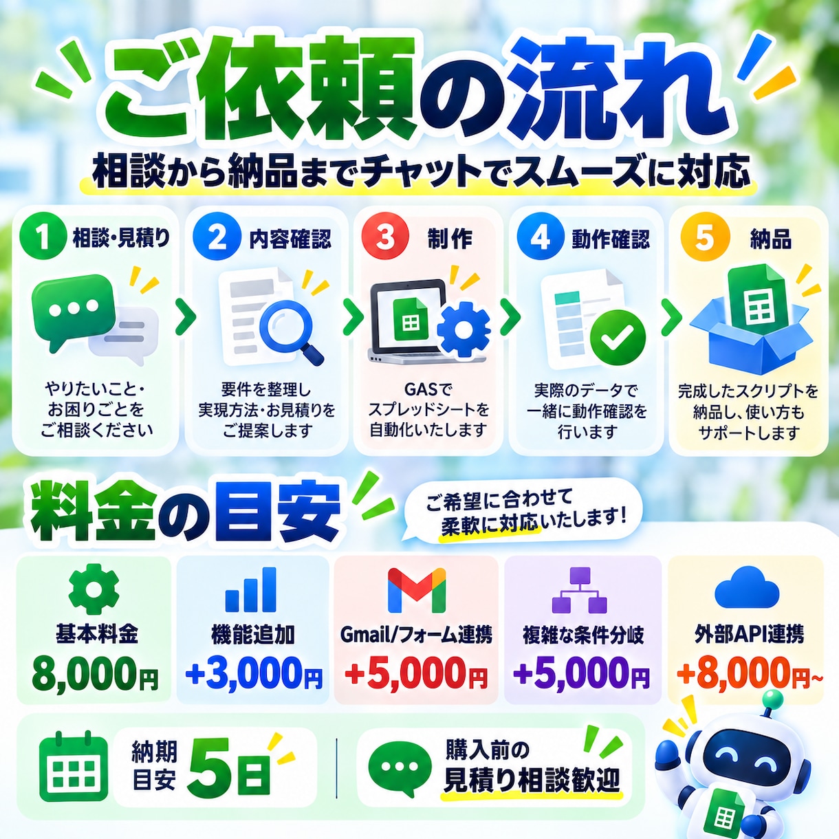 スプレッドシート作業をGASで自動化します 転記・集計・通知などの繰り返し作業を効率化 イメージ3