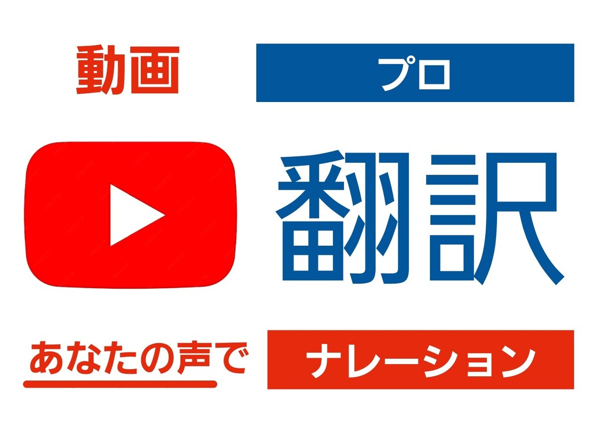 Youtubeなど動画翻訳ナレーションします ココナラ始めての為先着2件、格安でお受けします イメージ1
