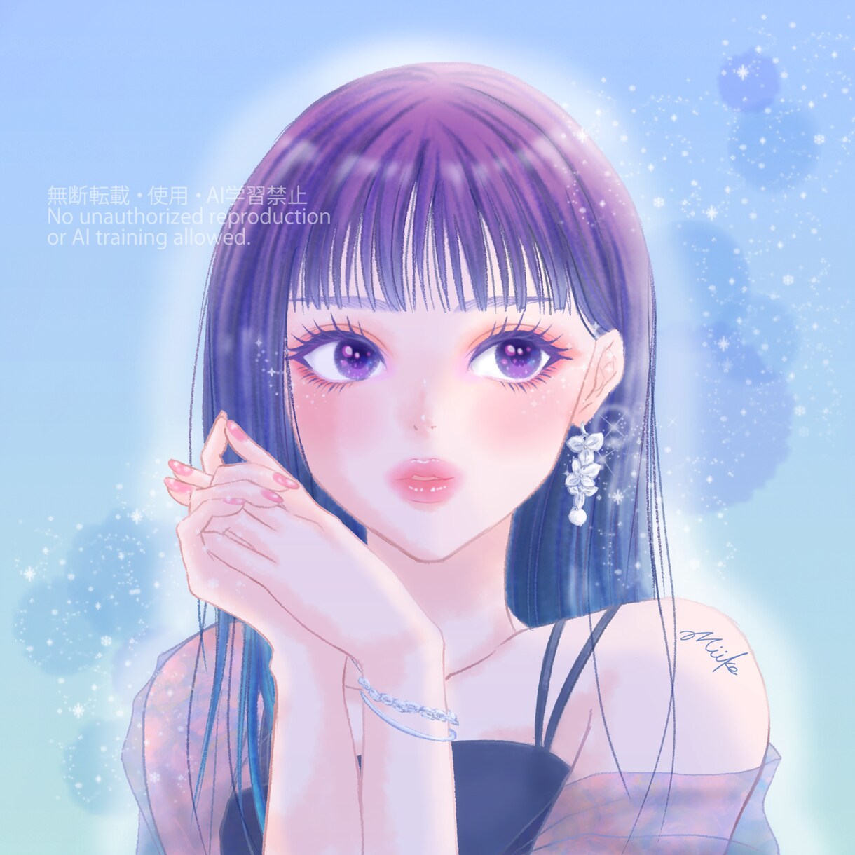 可愛い・ガーリー・おしゃれなアイコンを描きます アイコン、挿絵、イラスト関係は何でもご相談ください♪ イメージ6