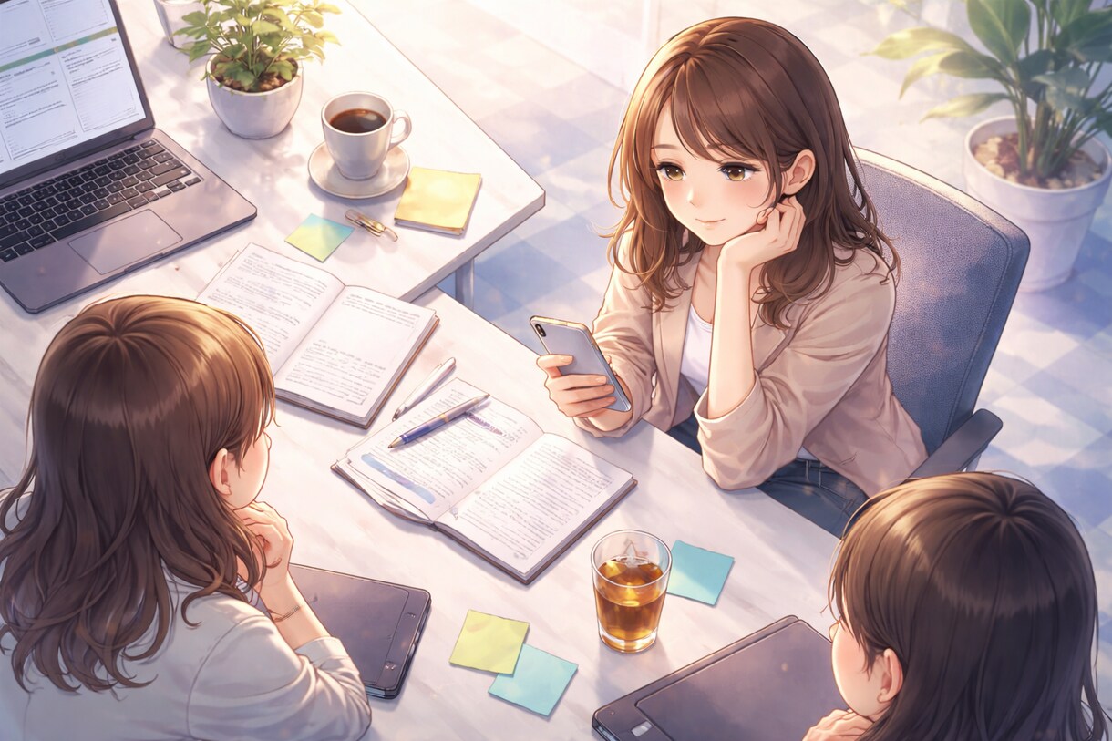 人間関係の悩み、丁寧に整理します • 抱え込んだ気持ちを一緒に整理 イメージ1