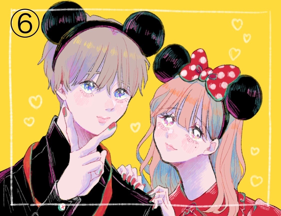 おしゃれ可愛い♡2人組のイラストを描きます ウェルカムボードや記念日の特別な贈り物に♪ イメージ7