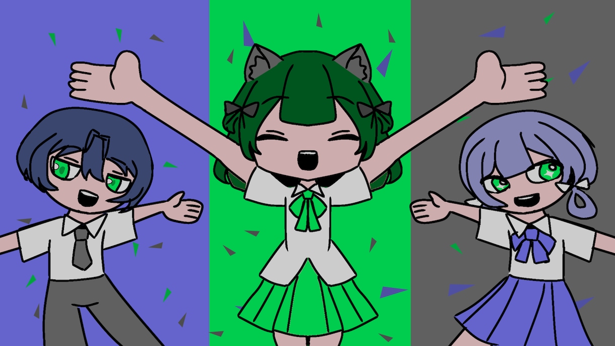 立ち絵イラスト2000円から描きます 商用利用可能、表情差分は五つまで無料です！ イメージ4