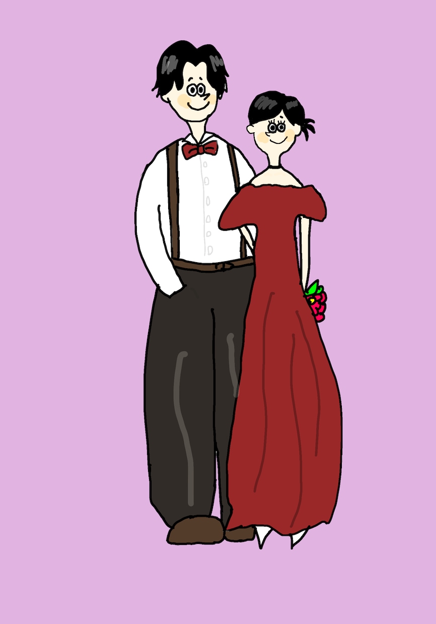 オリジナル！圧倒的に可愛いゆるイラスト描きます 写真から2人の雰囲気もとにイラストと背景透明の素材を渡します イメージ2