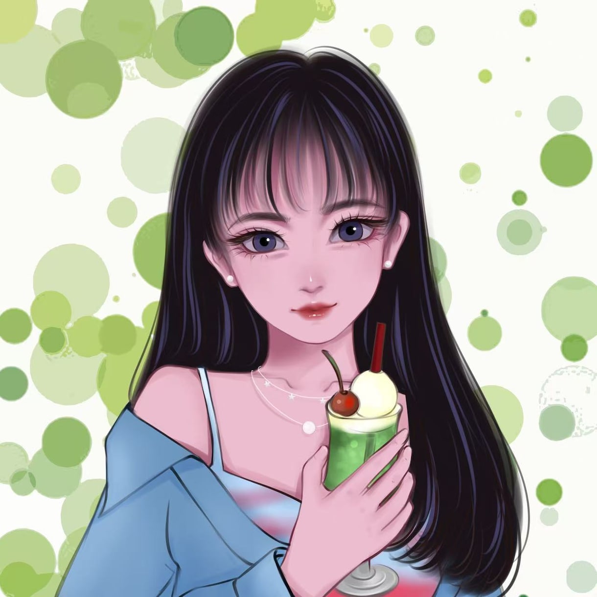 大人可愛いミステリアス✨綺麗SNSアイコン描きます 少しミステリアスで大人っぽい、印象に残る人物イラスト描きます イメージ7