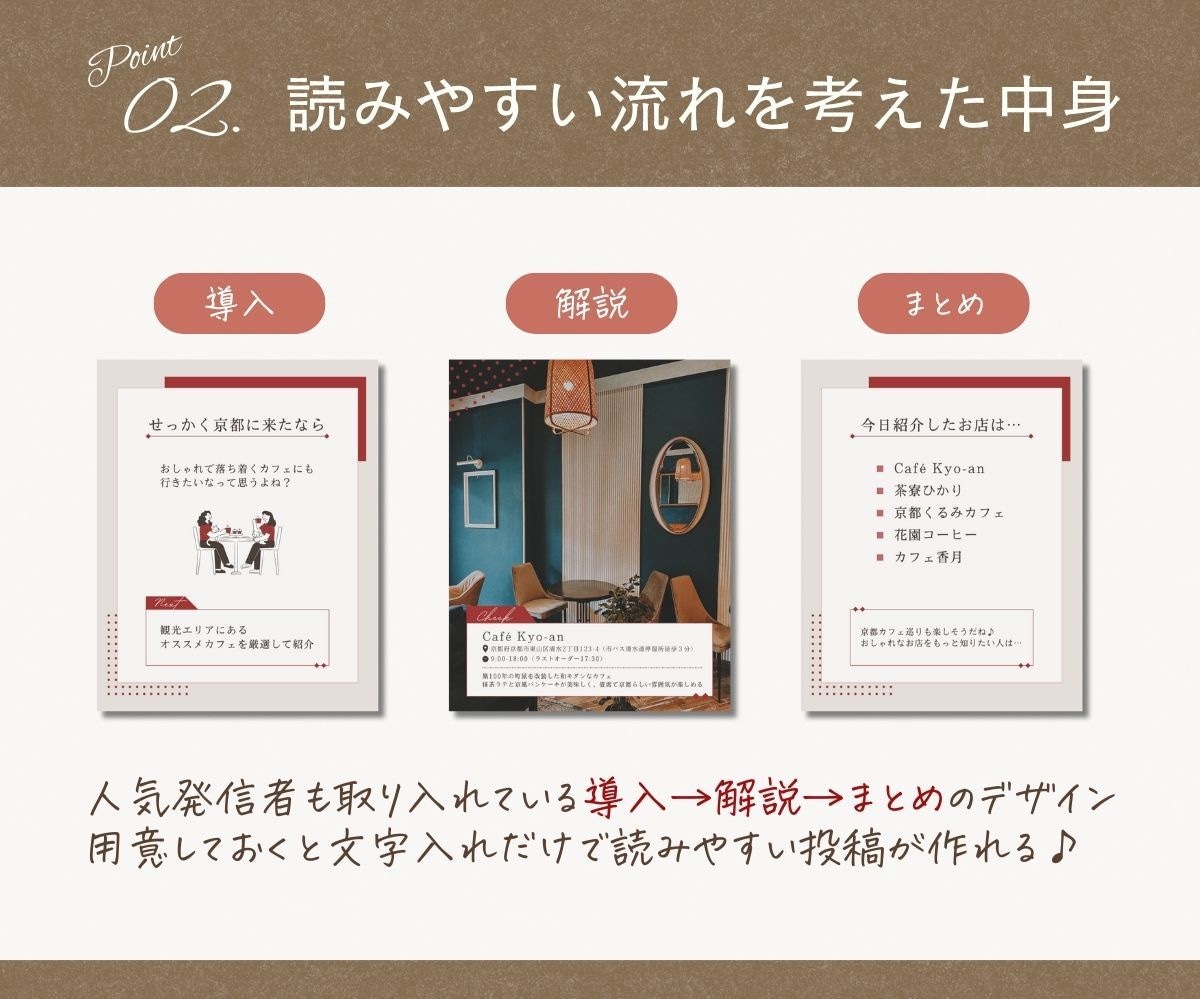 あなたの想い伝わるインスタデザイン制作します 【高品質×時短】世界観整うインスタ投稿テンプレート イメージ3