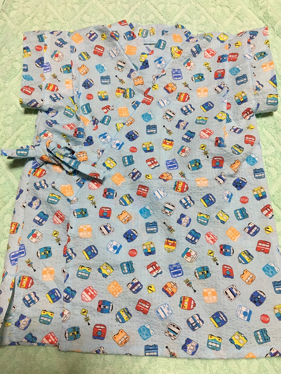 キッズ、ベビーの甚平さんのオーダーを受け付けます お好きな柄でお子様にじんべいさん…いかがでしょう イメージ4