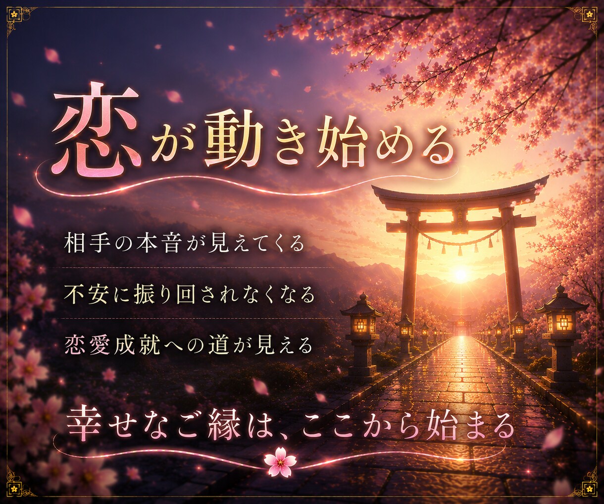 片想い成就｜あの人の本音とご縁を魂から視抜きます 言葉にならない本音まで、魂の奥から読み解きます。 イメージ4