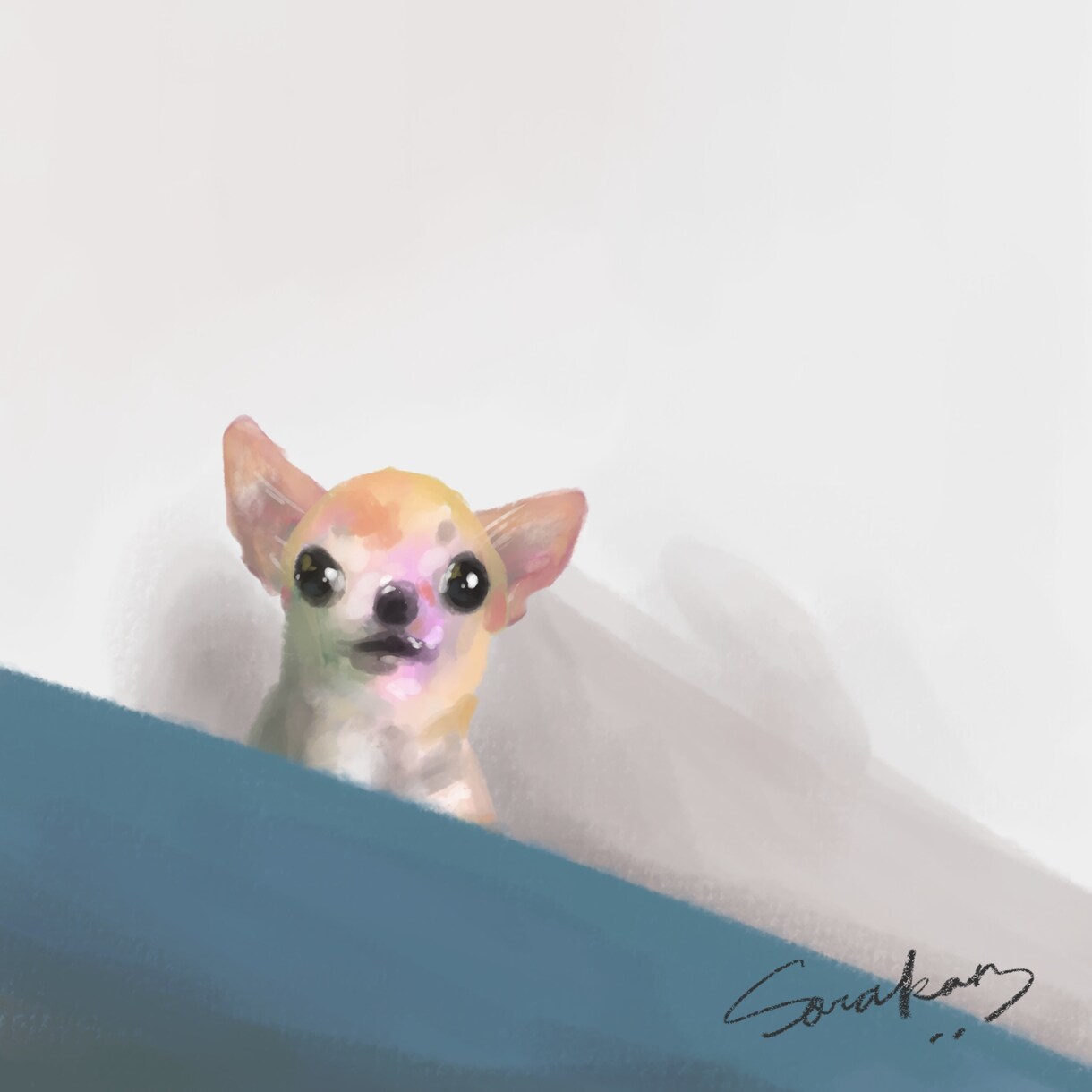 お好きな画風でペットのイラストを作成します プレゼントや自分への贈り物、ペットとの思い出に イメージ6