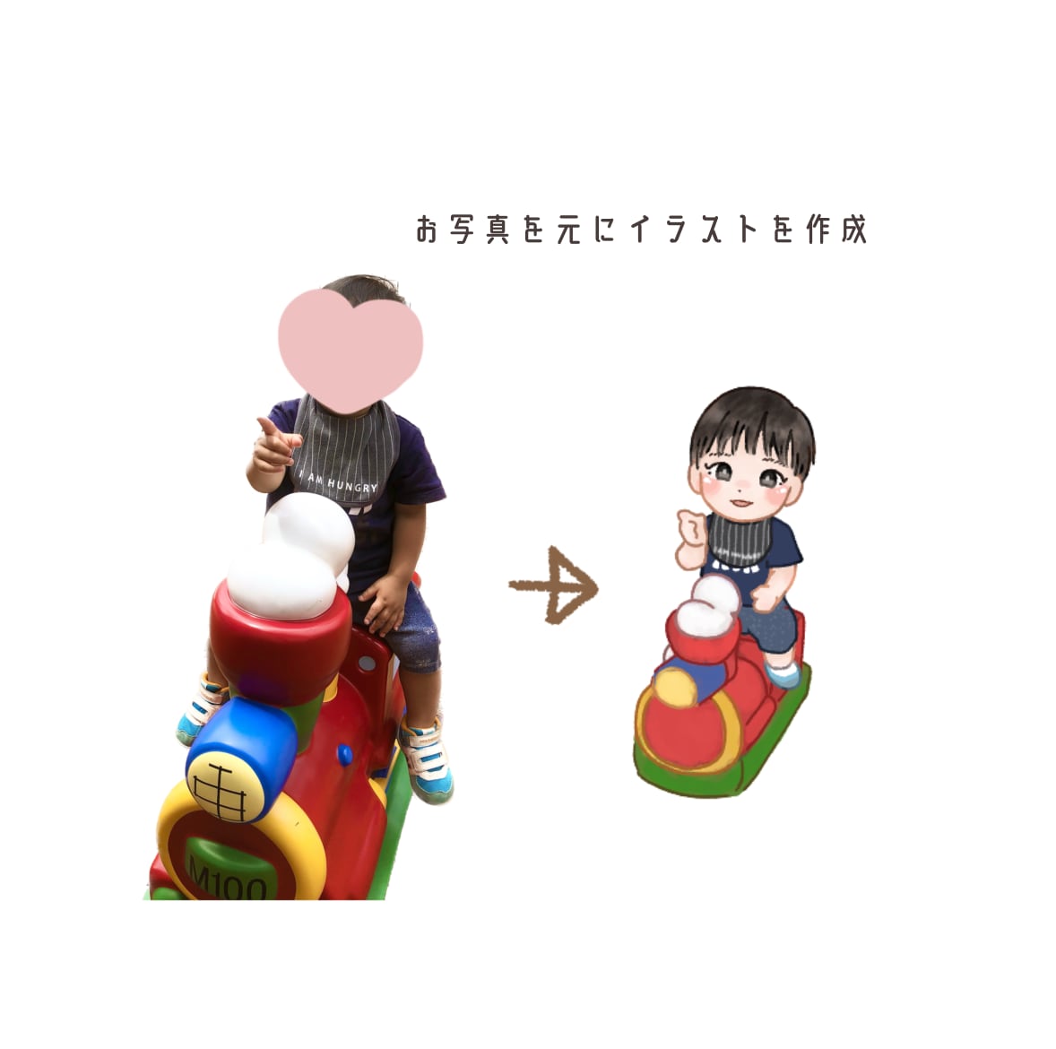 子供と赤ちゃんの似顔絵を描きます 思い出の写真をイラストに…♪ キッズ・ベビー専門です！ イメージ2