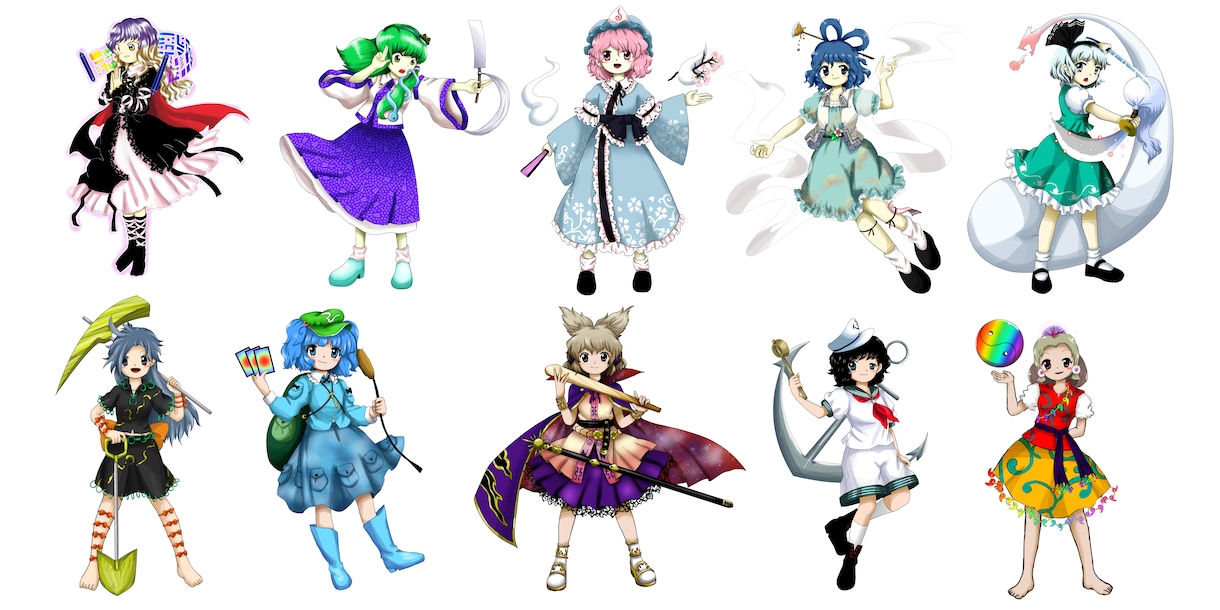 ZUN絵風描きます 東方の原作キャラだけでなく、あなたの創作キャラも描きます！ イメージ9