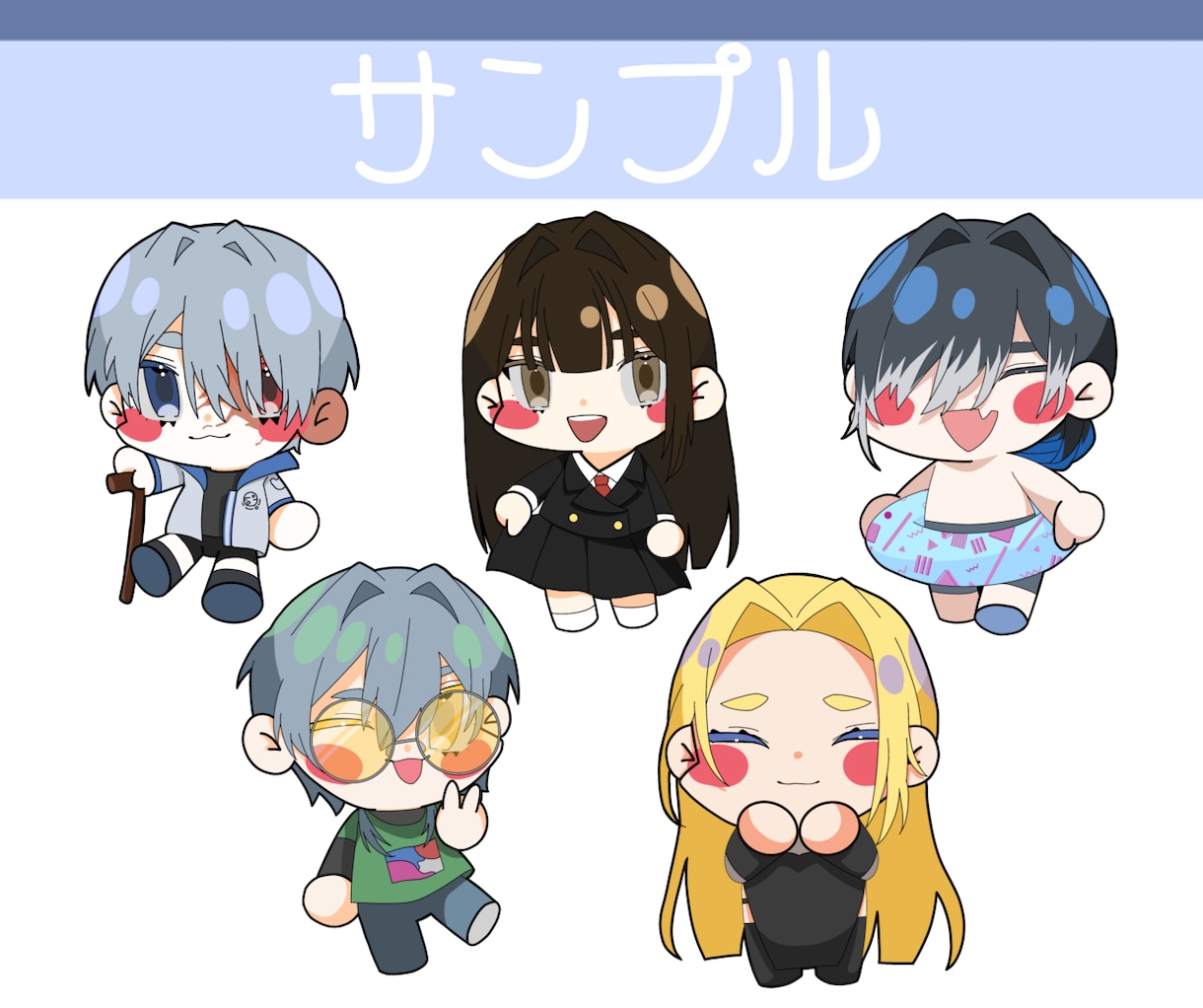 可愛いSDキャラ描きます グッズ！配信！アイコンに！なんにでも使えます！ イメージ4