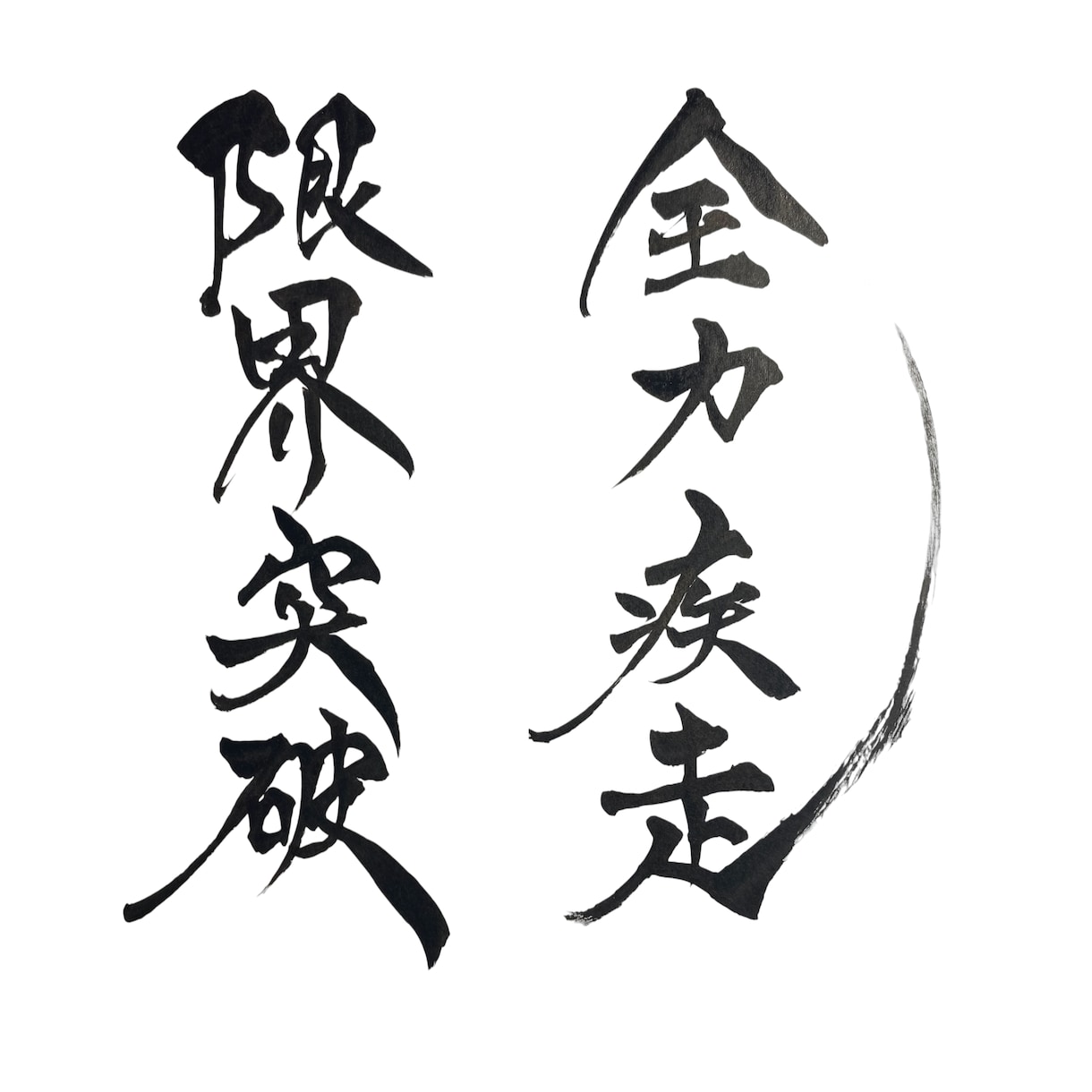 筆文字|商用×|チームTシャツ団旗等データ化します 筆文字でチームTシャツや団旗などお書きします。 イメージ1