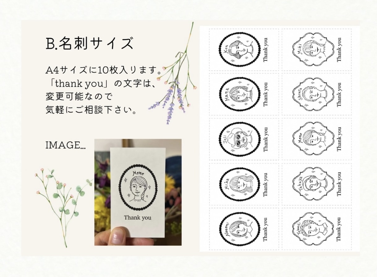ぱっと目を引くおしゃれな似顔絵席札をお作りします 〜ゲストが喜ぶ、記憶に残る結婚式に〜 イメージ4