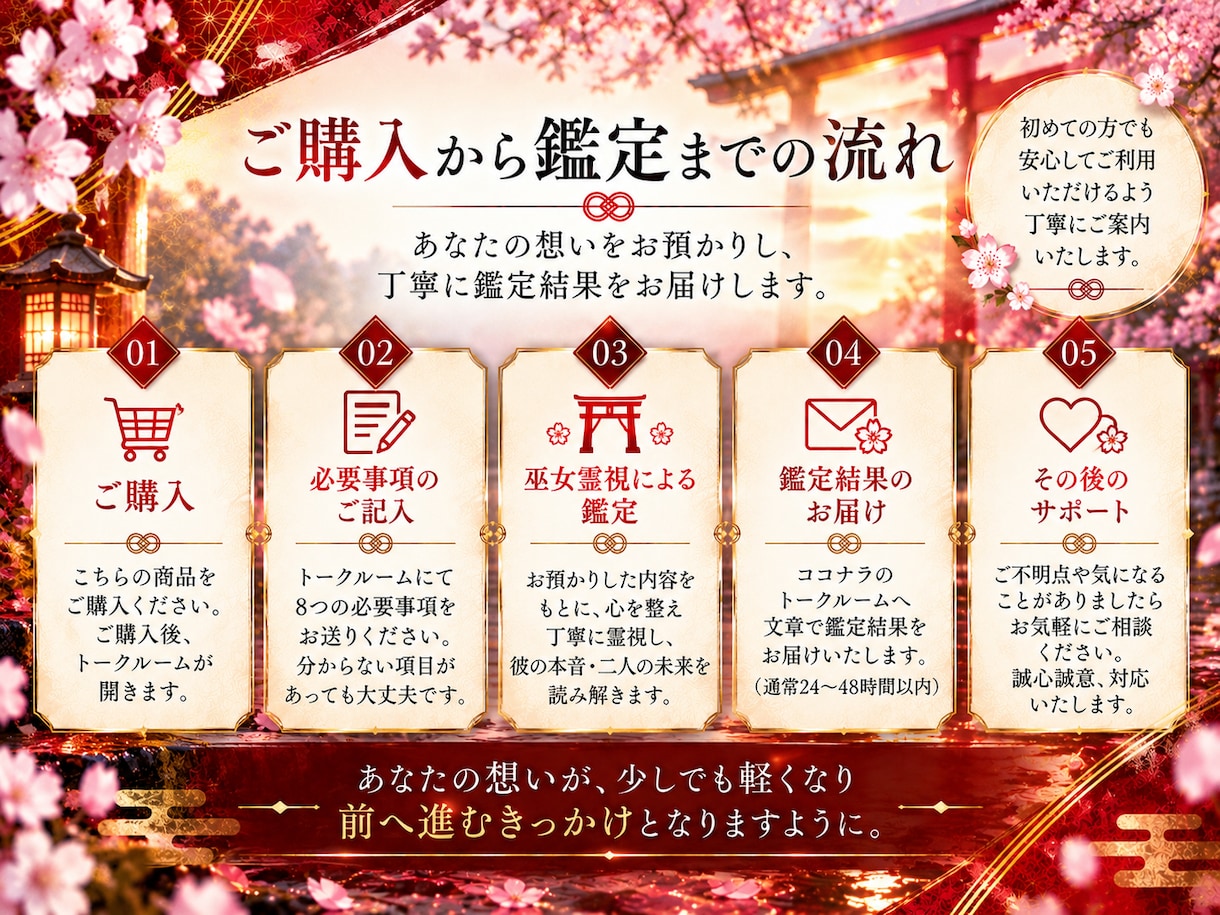 彼の本音・二人の未来を深く霊視します 片思い・曖昧な関係｜恋の迷いに終止符を イメージ9