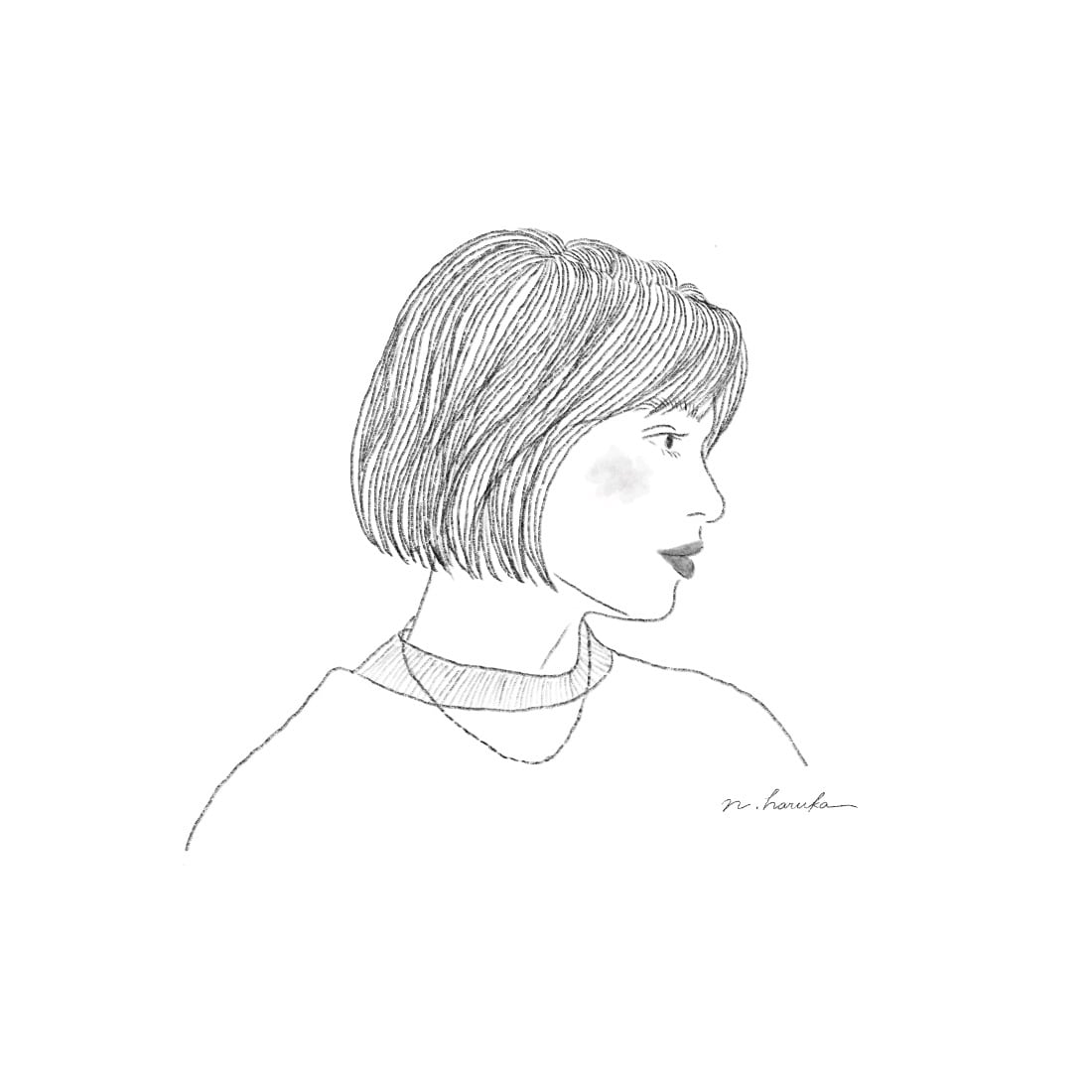 雰囲気あるモノクロイラスト描きます SNSアイコン、雑誌等の挿絵に！ イメージ5