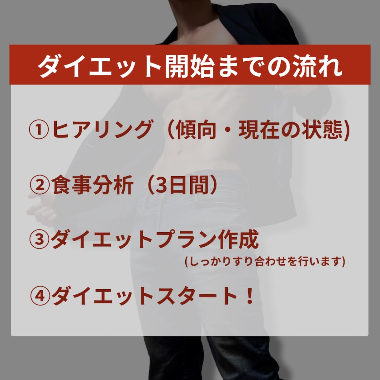 プロが1ヶ月間あなたのダイエットをサポートします 食事・運動・思考を一体でプロがサポートします イメージ4
