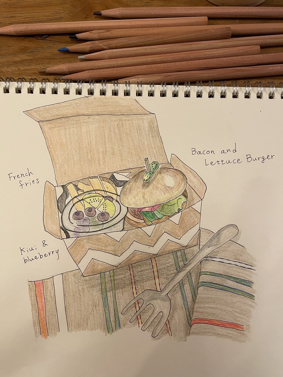 色鉛筆画　手描きのフードイラストを作成します 食べ物の写真をあたたかみのある手描きイラストにします。 イメージ10
