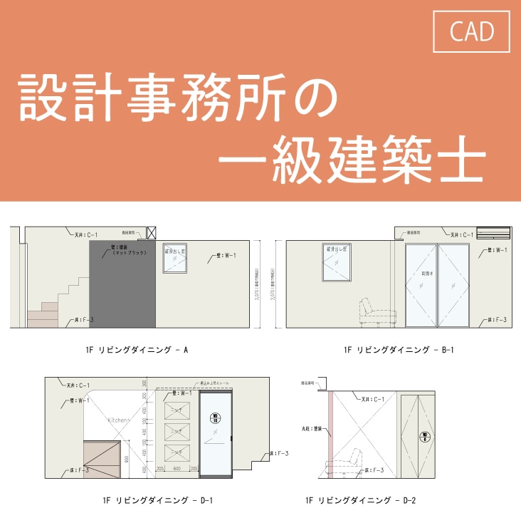 最短1日・現役一級建築士がCAD図面化します PDF・手書きから作成｜確認申請・民泊対応 イメージ2