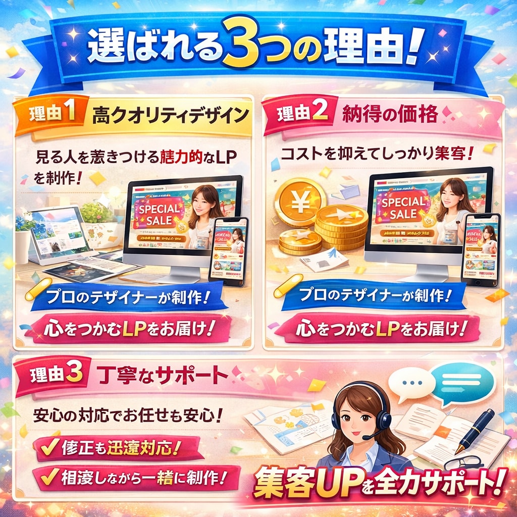 集客力UP！魅せるLP制作をします 成約率アップを目指すオリジナルLP制作代行します イメージ2