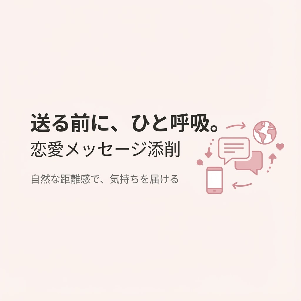 マッチングアプリ等　重要恋愛メッセージを添削します 【日本語返信用】背中を押して欲しい方も⭕️ イメージ1
