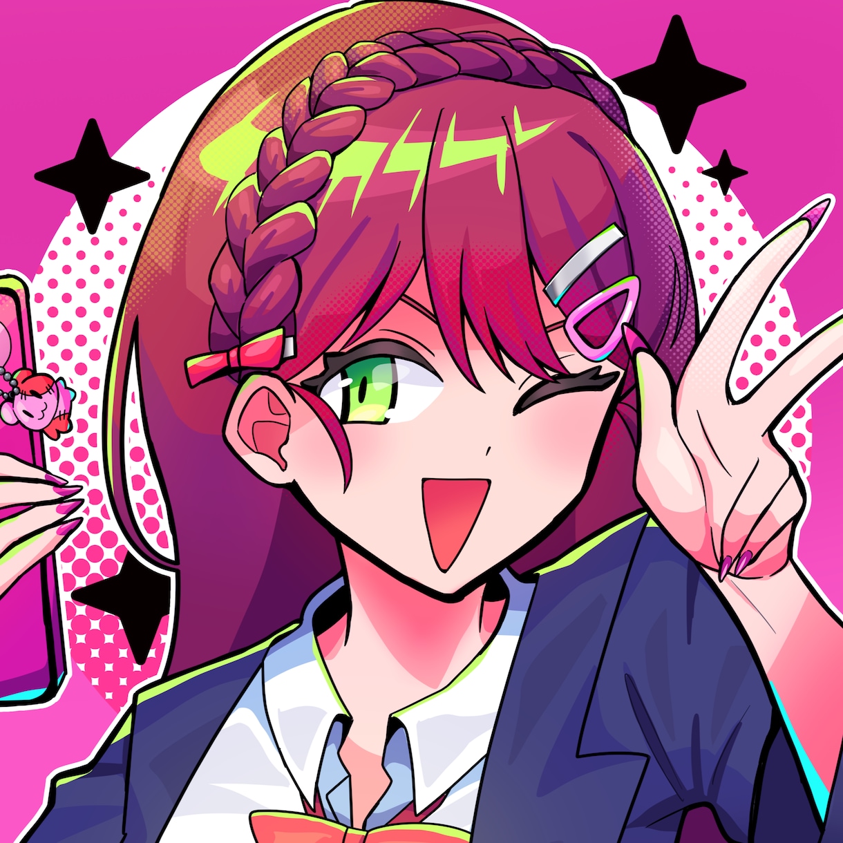 SNS・配信用に使えるかわいいアイコン描きます オリキャラ・立ち絵・一枚絵対応◎丁寧に制作します イメージ1