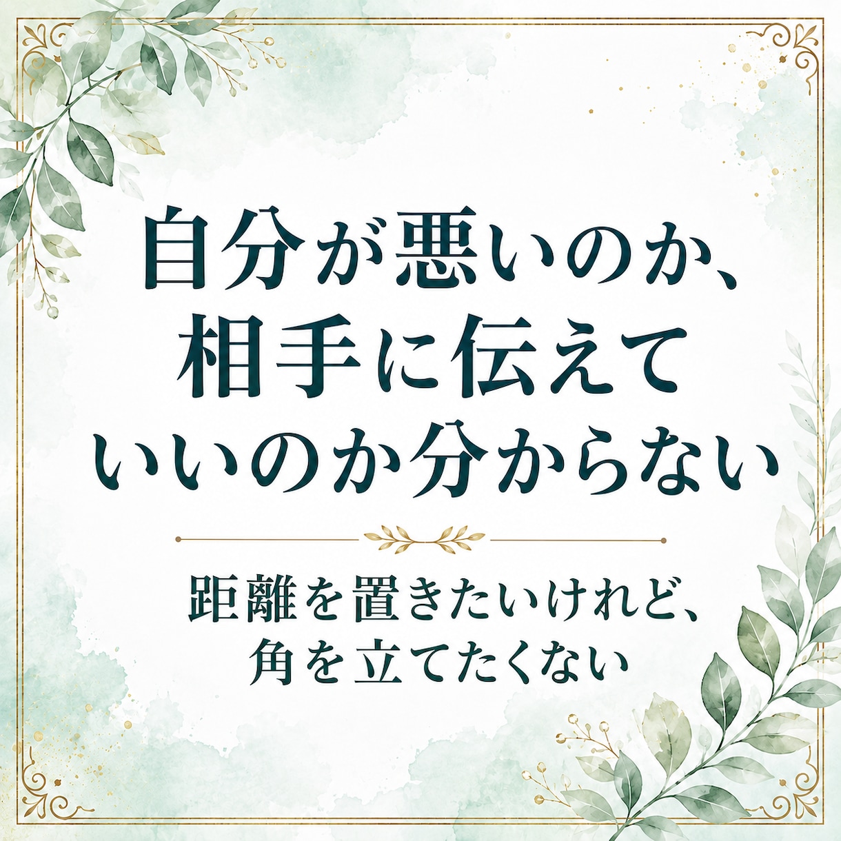 人間関係の悩みを7日間で整理し、次の対応を考えます ＿モヤモヤした状況を整理し、返信や動き方を一緒に考えます イメージ3