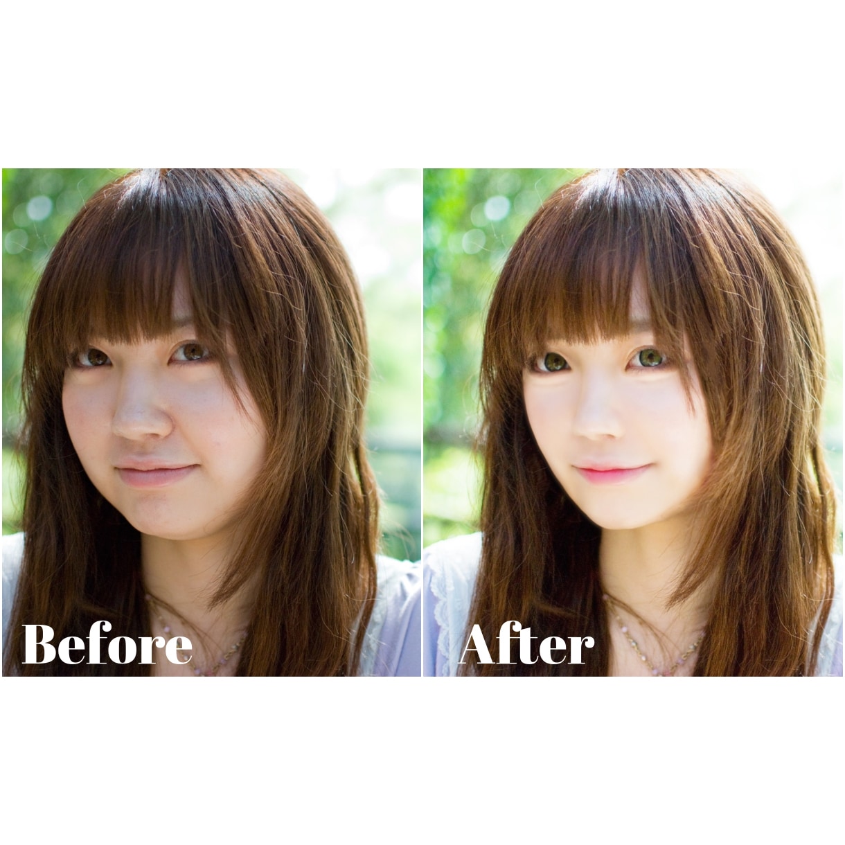 人物写真をPhotoshopで加工/レタッチします 《結婚式、前撮り、就活、婚活、SNS、商品写真、コスプレ等》 イメージ2