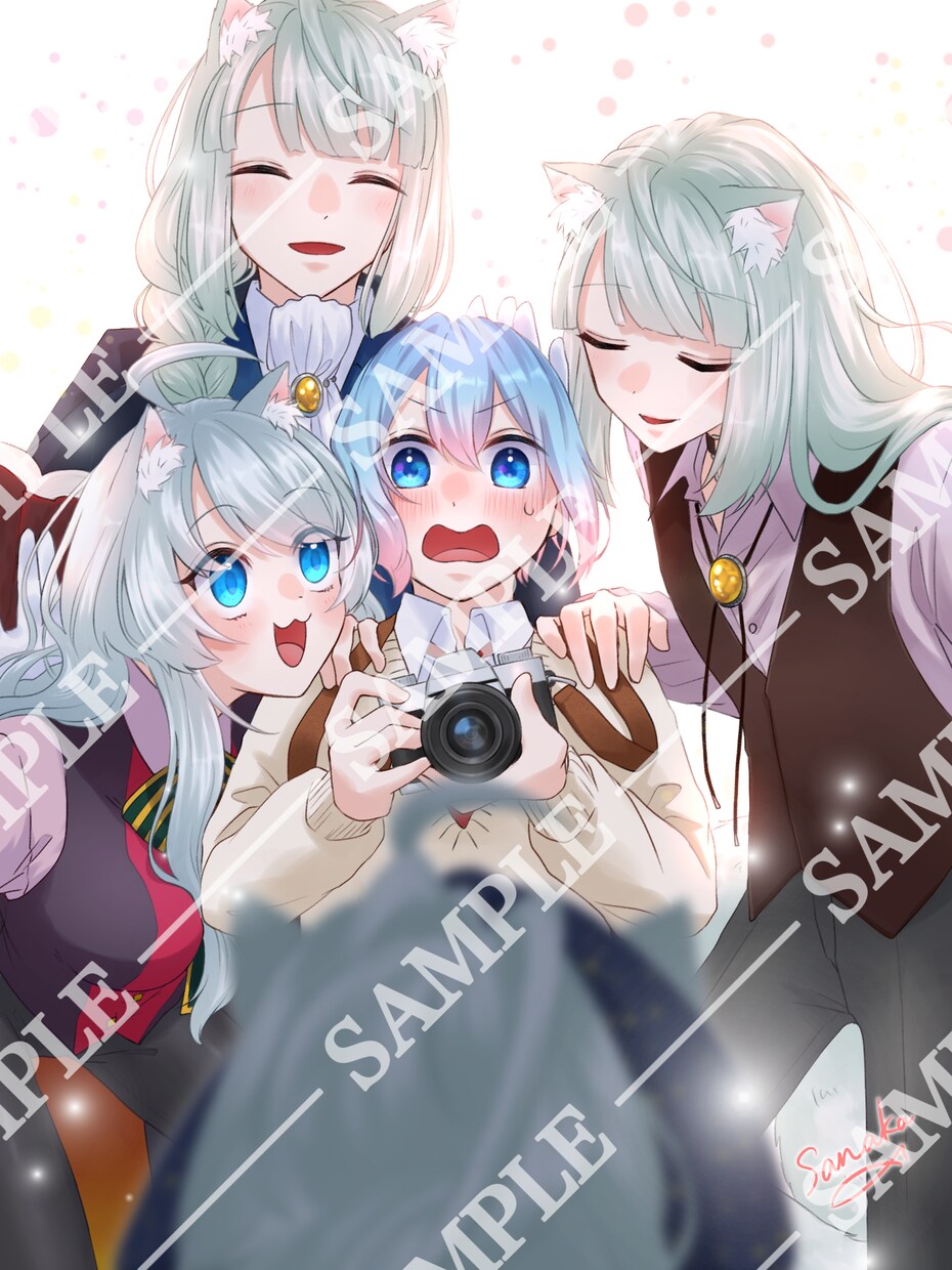 一枚絵やミニキャラ制作します かわいい系から綺麗系まで！ご要望たくさん承ります！ イメージ3