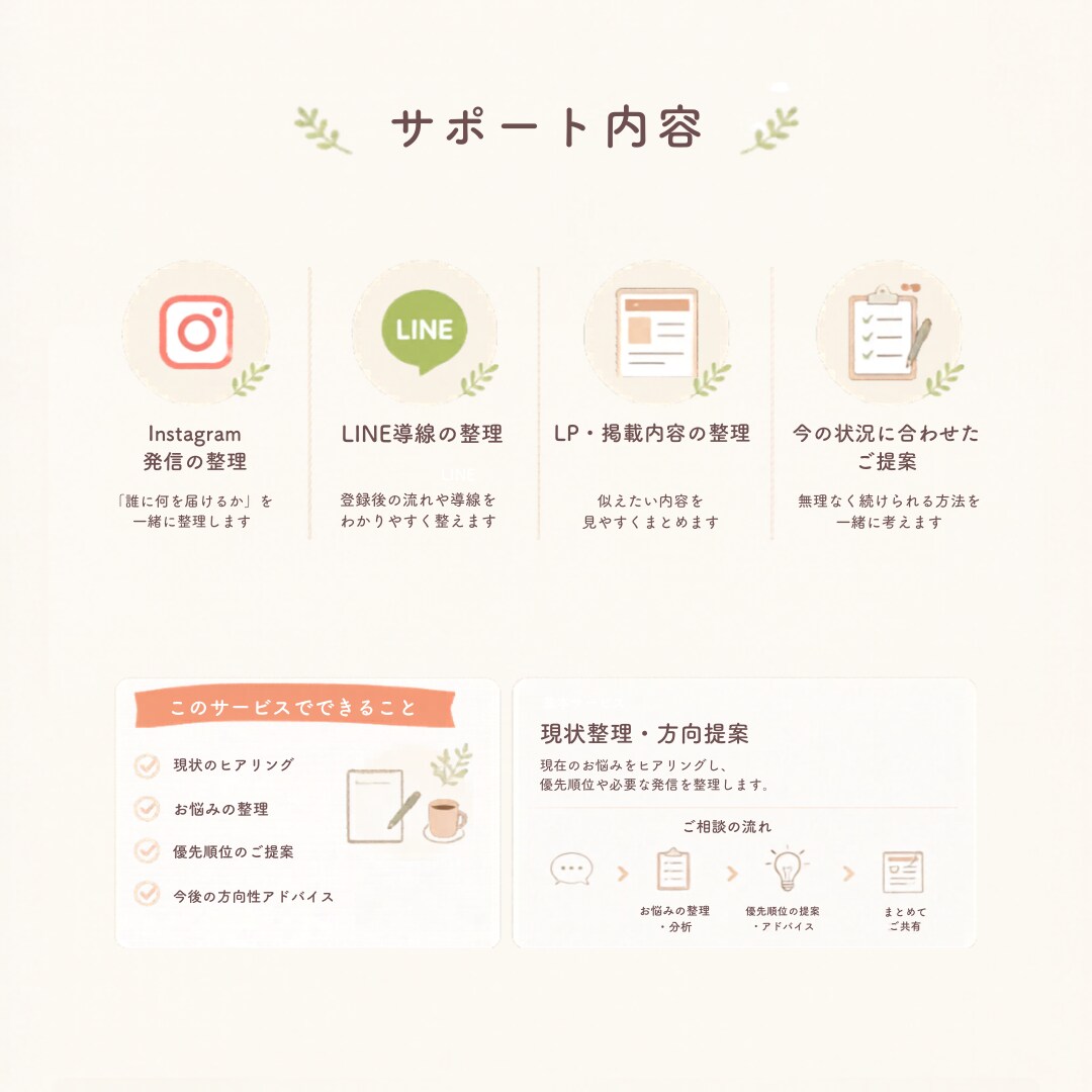 ママ起業の集客！インスタ・LINEなど相談乗ります 【初心者専門】1歳ママが並走！育児と両立できる無理のない集客 イメージ3