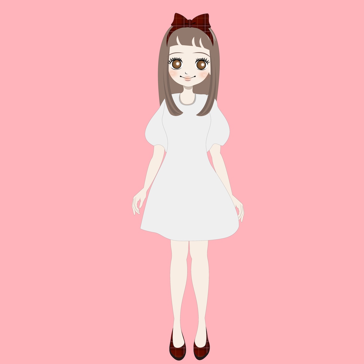 美容、メイク、ファッションなど…かわいい子作ります 女の子の全身イラスト『3種類のポーズ初回限定３名様まで』 イメージ3