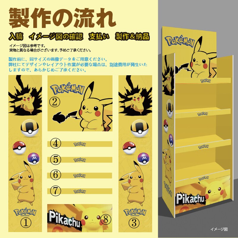 オーダー什器 低発泡塩ビ板什器　製作します 棚 キャンペーン イベント 集客 耐候性・防水性・難燃性 イメージ5