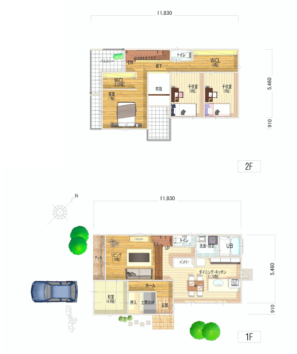 戸建て住宅の間取り図を手書き風にトレースします 建築CAD使用できれいに仕上げます。 イメージ5
