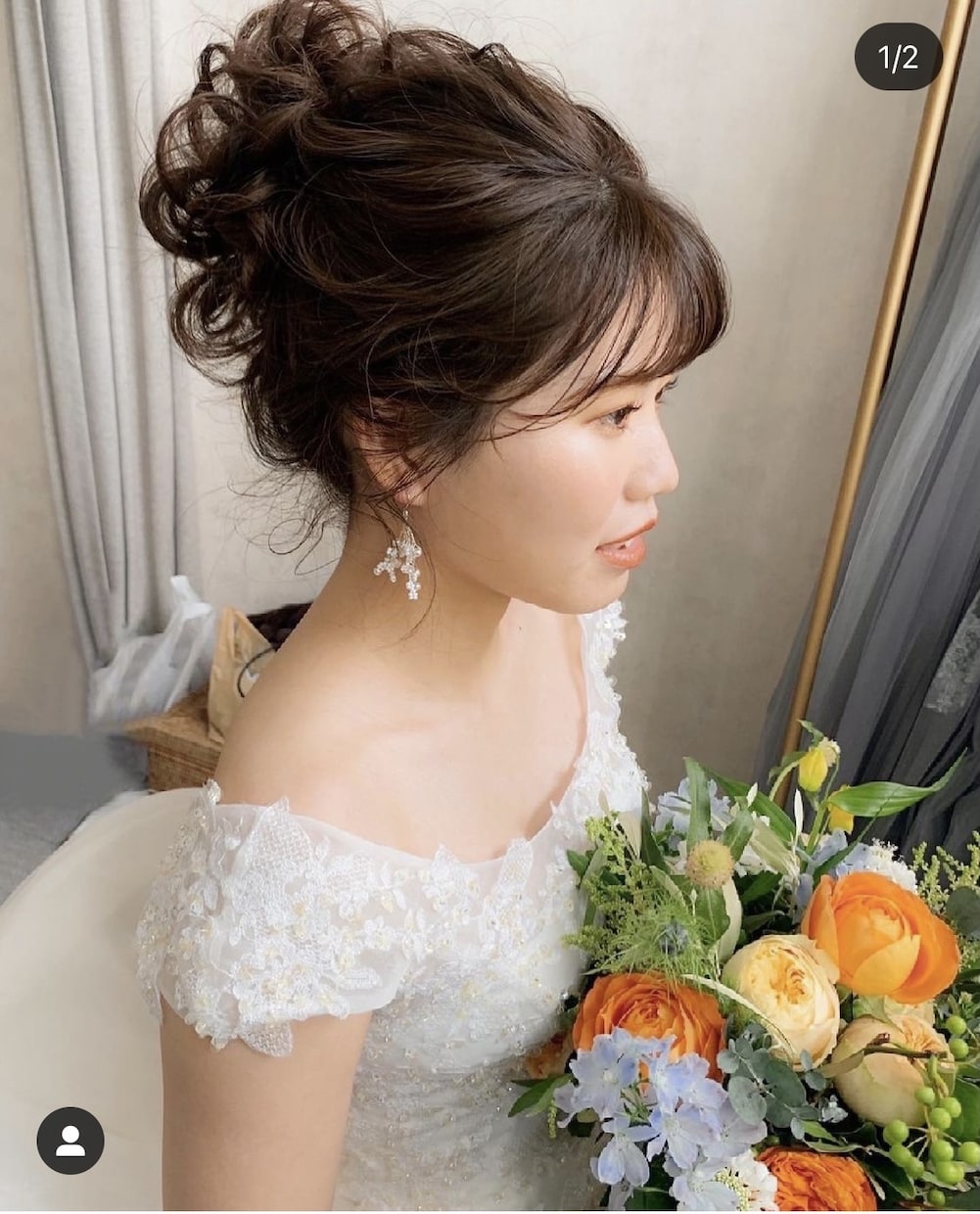 お顔タイプからウェディングヘアをご提案します 絶対後悔しないウェディングヘアを一緒にみつけます！！ イメージ7