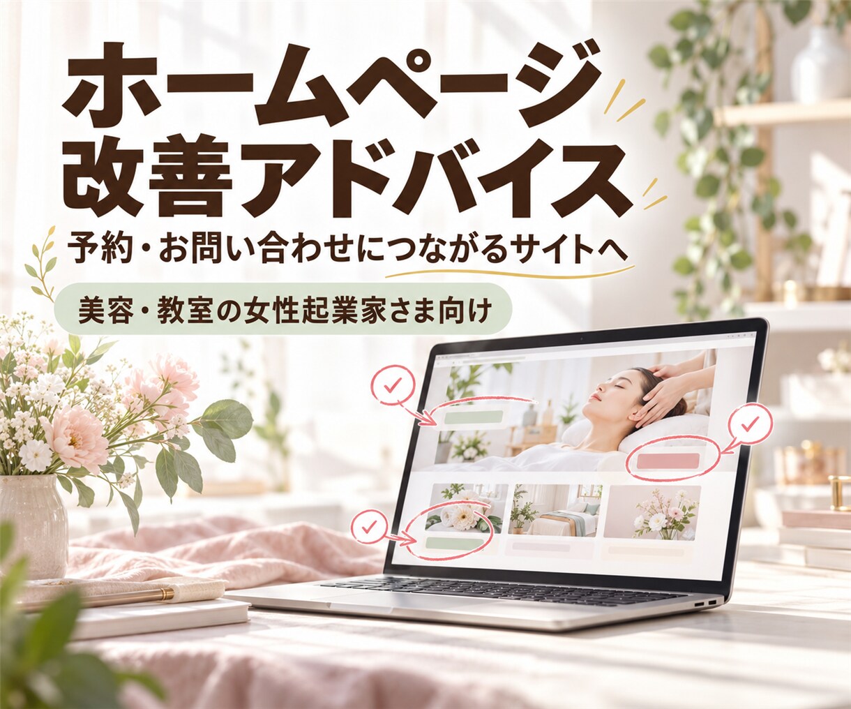 ホームページの改善点をアドバイスします あなたのホームページを集客できるツールに育てませんか? イメージ1