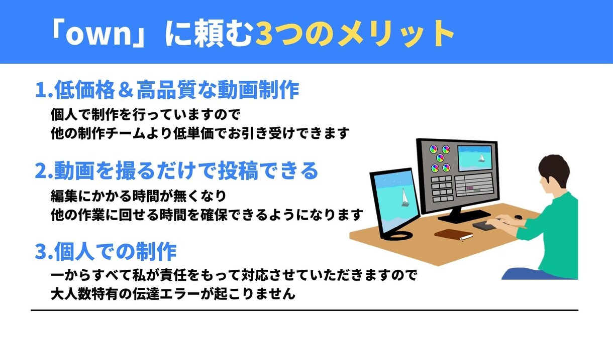 YouTube特化！動画制作代行いたします あなた専属の動画編集チームがサポートいたします！ イメージ5