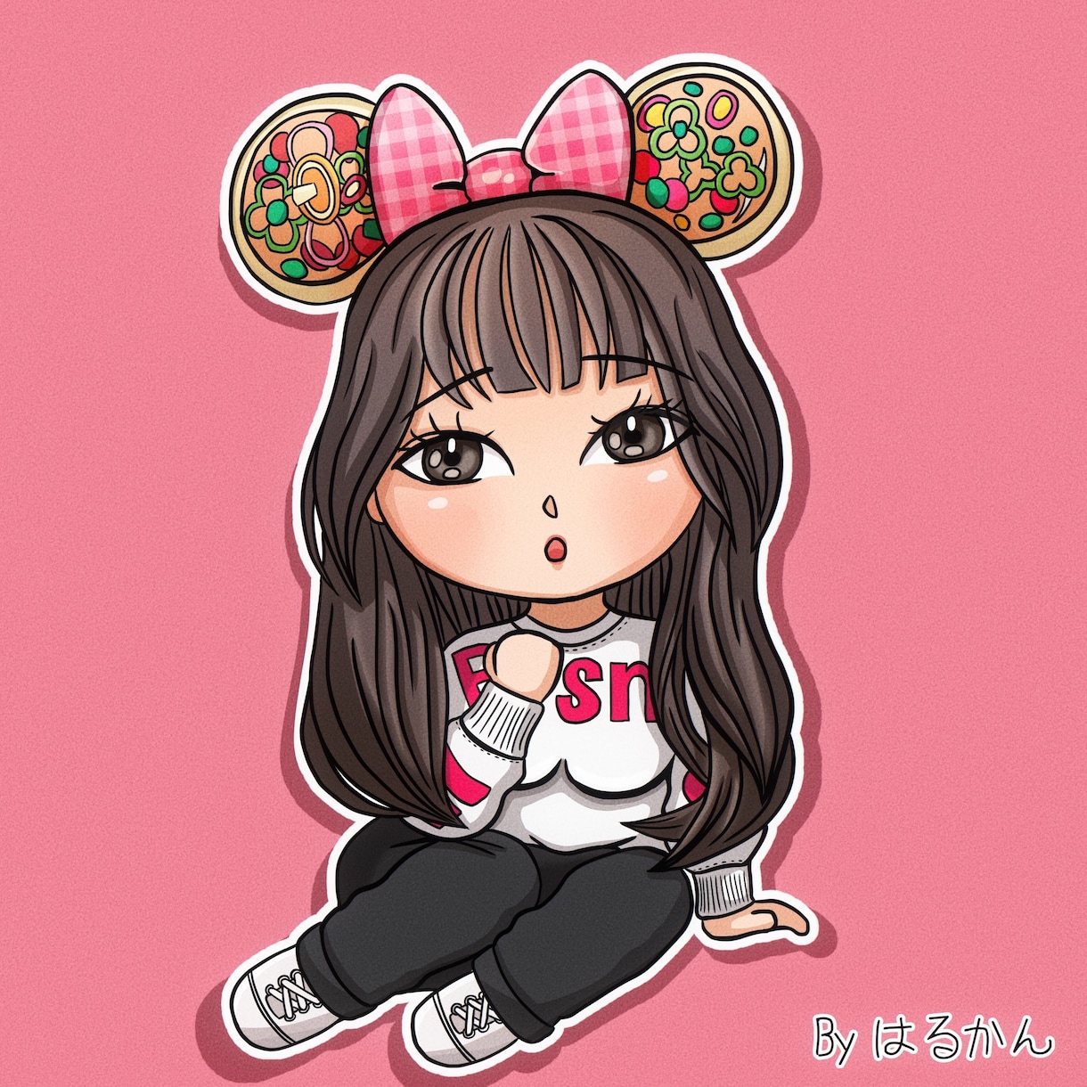 SNS用可愛いミニキャラ/SDイラストを描きます ★希望に合わせてお写真からの似顔絵も可能です イメージ7