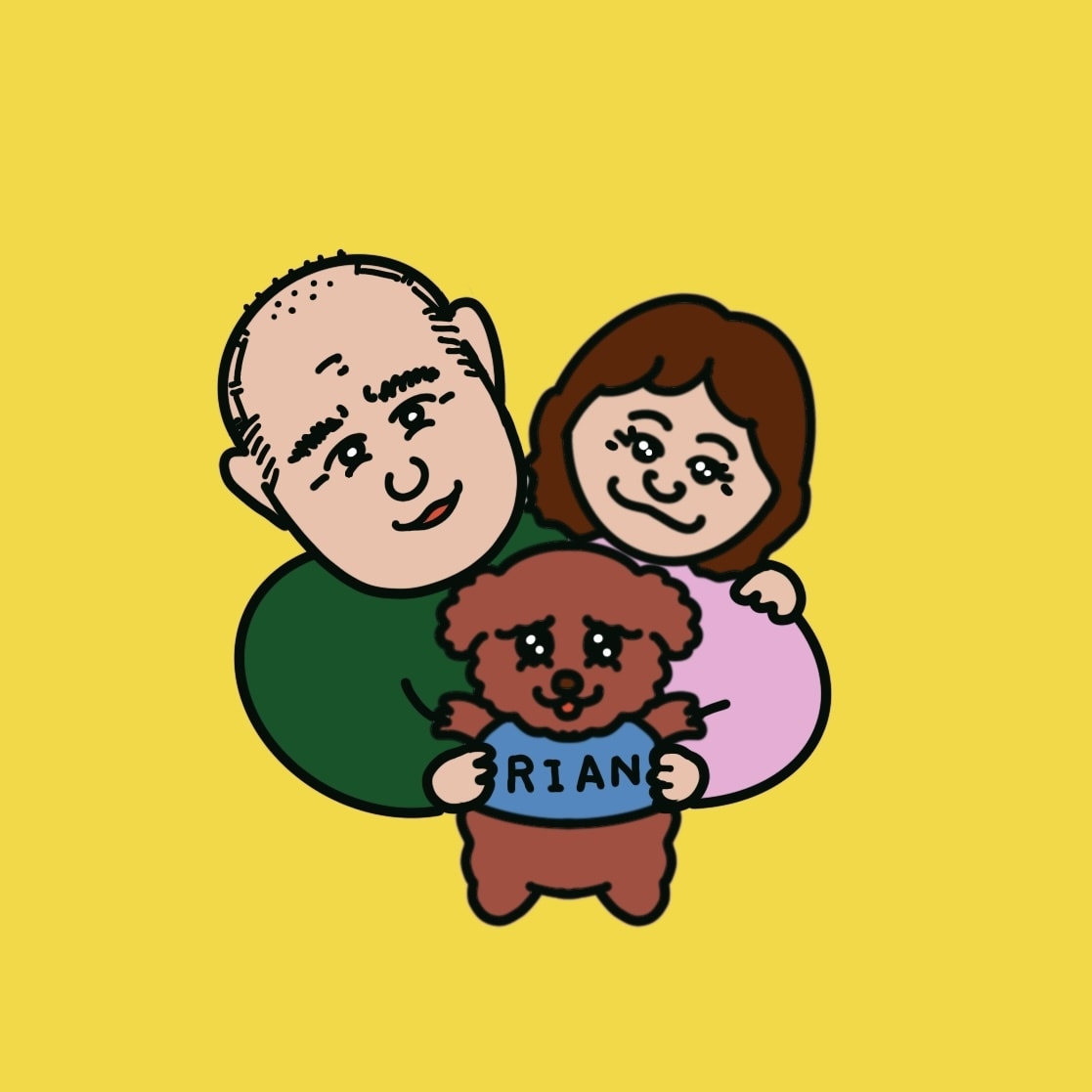 ゆるく温かいタッチでカップルや家族イラスト描きます シンプルだけどワクワクPOPが止まらないっ！ イメージ3