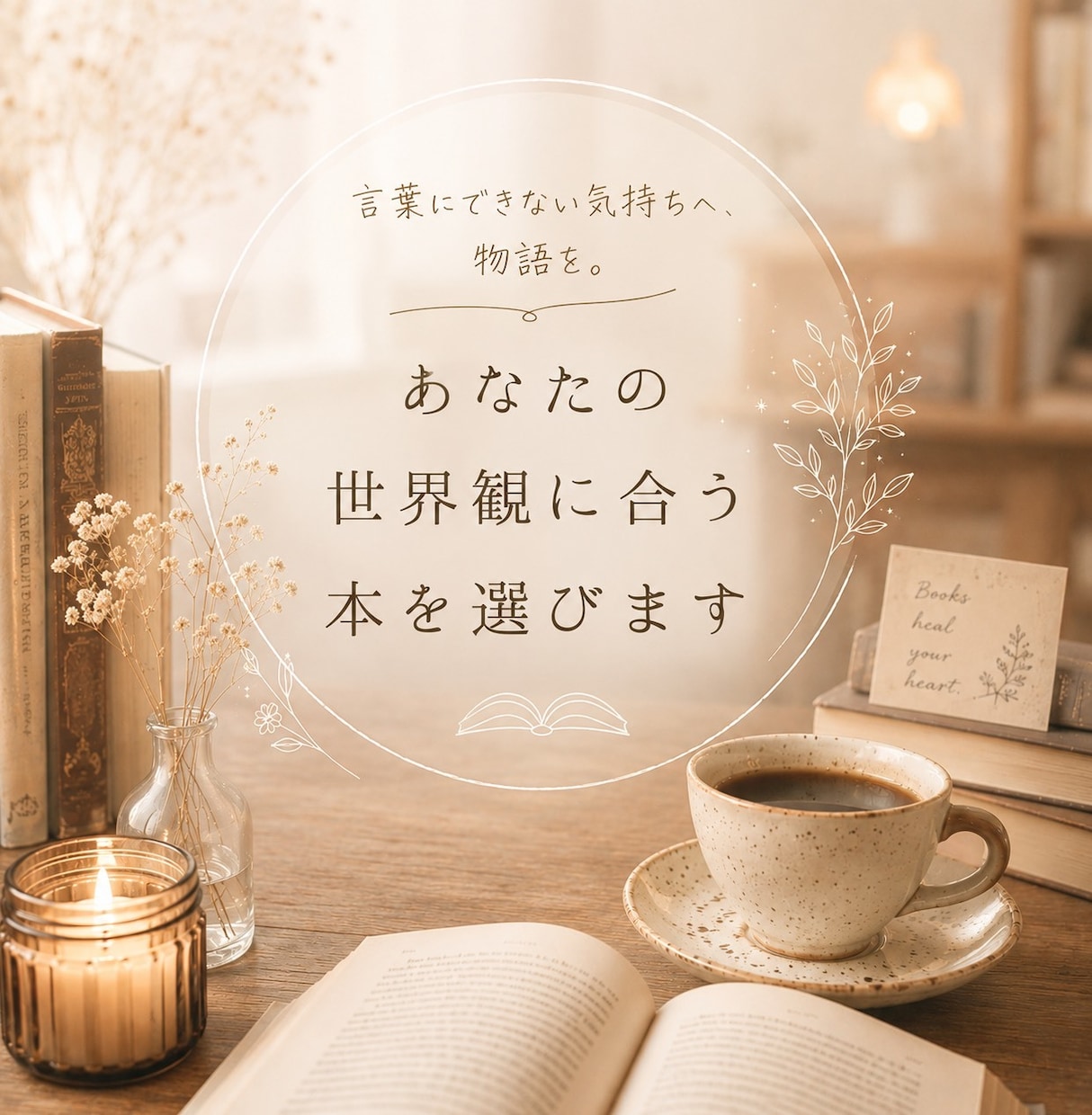 あなたの世界観に合う本を選びます 誰かのおすすめではなく、“あなたのため”の本を イメージ1