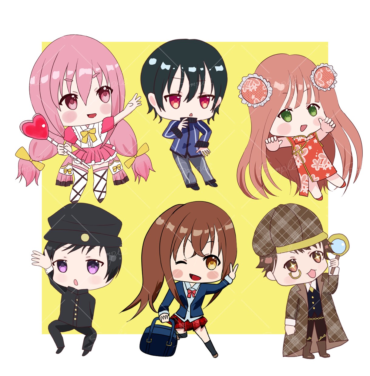 SNSに使える◎かわいい愛されミニキャラ描きます ✨️先着5名様限定！特別価格2000円〜 イメージ7