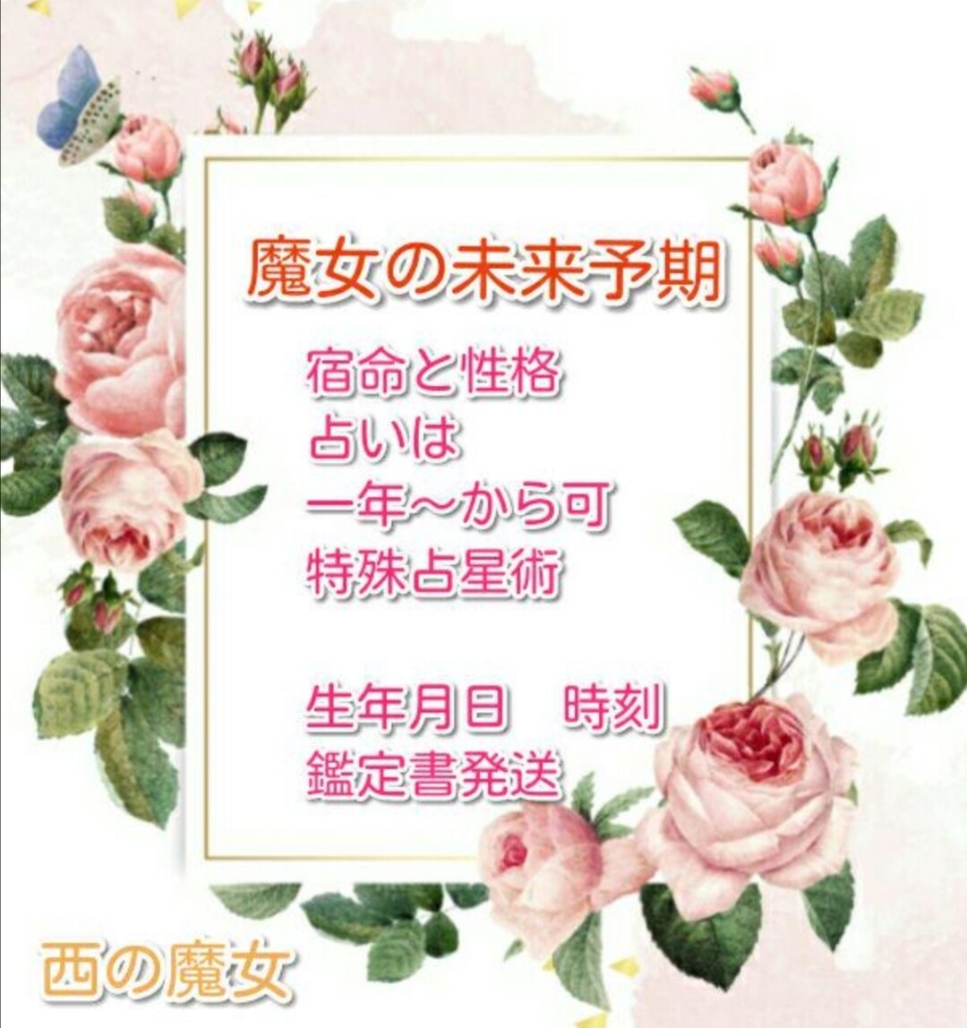 先着1名様【魔女の未来予期　占い】　一年間ます 丁寧に、そして的確に。魔法の杖となります！ イメージ1