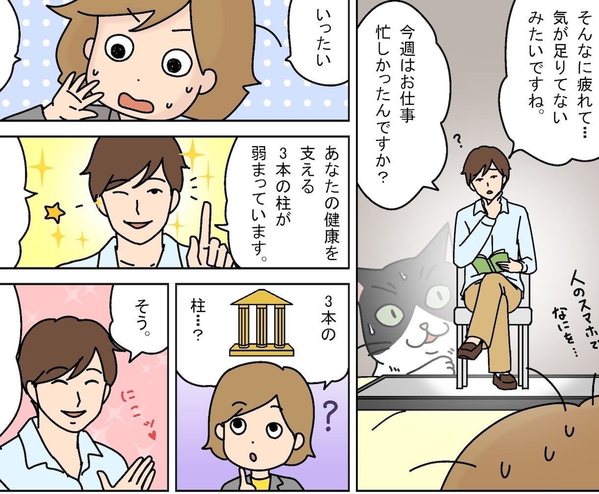 シンプルでわかりやすい漫画を制作します 書籍/広告/チラシ/自己紹介などにご利用ください イメージ1