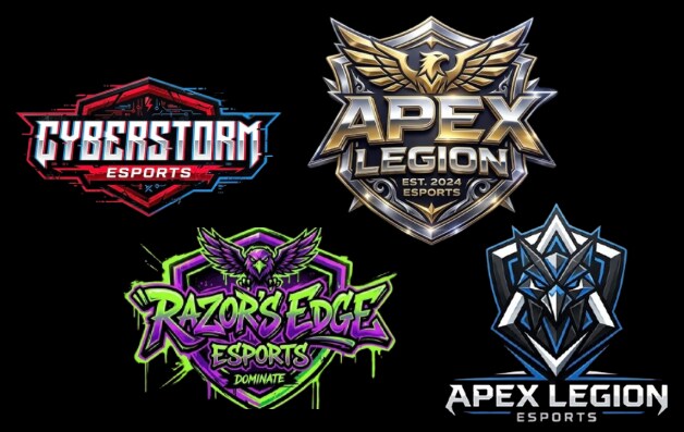 eスポーツ向け高品質ロゴ制作します プロゲーマー風ロゴを低コストで作ります イメージ2