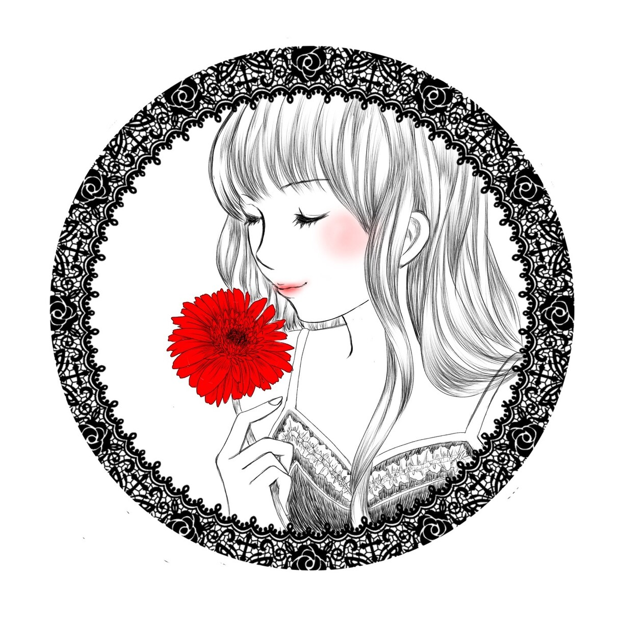 似顔絵風のアイコン描きます 線画でオシャレなあなただけのアイコンに!おそろいのバナーも イメージ6