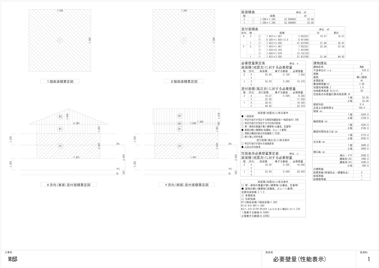 木造住宅軸組計算いたします アーキトレンドを使用した木造軸組計算 イメージ2