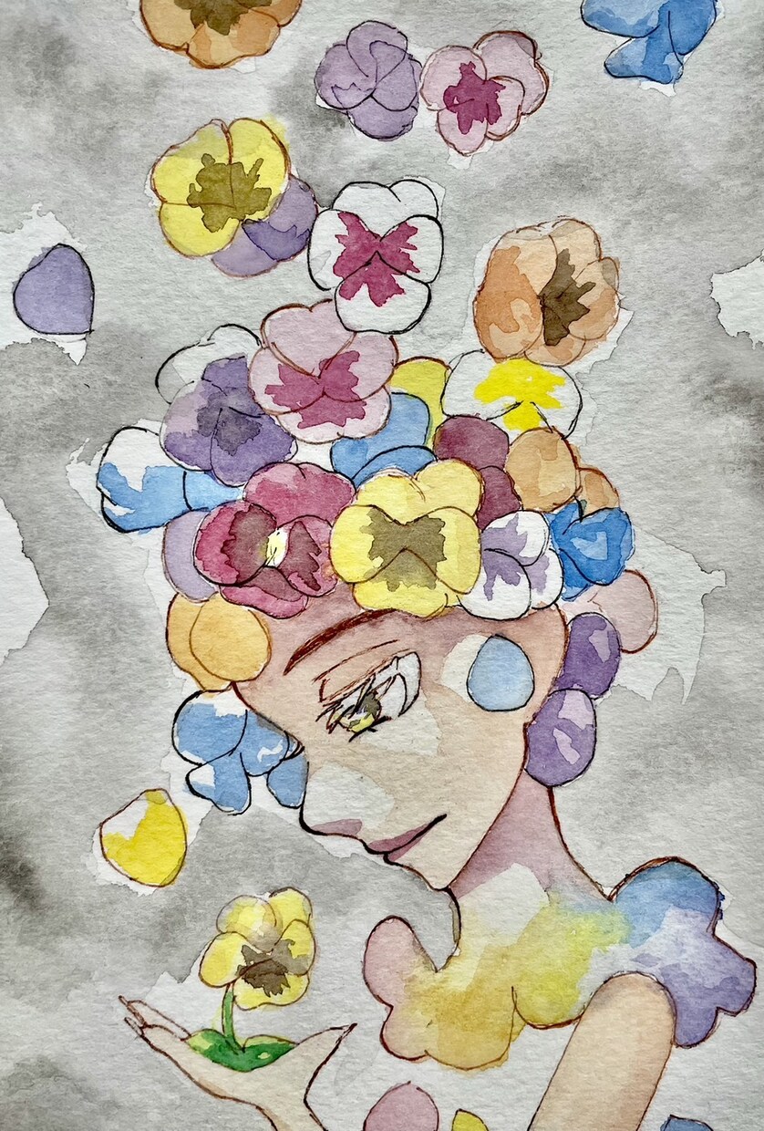 透明水彩でお好みのドローイングイラスト描きます ほんわか温かみのあるイラストが欲しい方へ イメージ4