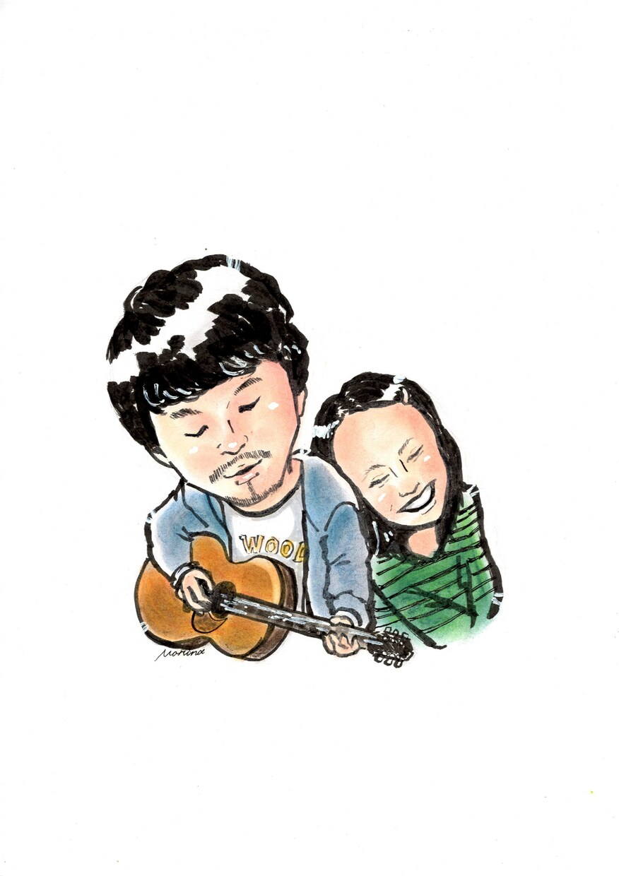 手書きタッチでかわいい似顔絵を制作します 手書きなので温かい。アイコンなどにぴったりな似顔絵 イメージ5