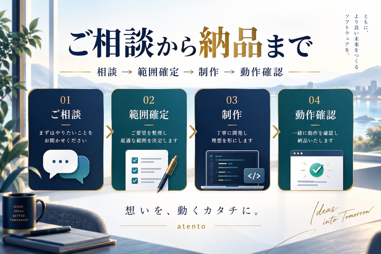 貸会議室や施設の予約支援ツールを作ります 空き時間の整理・開始通知・入力補助を個別に設計 イメージ2
