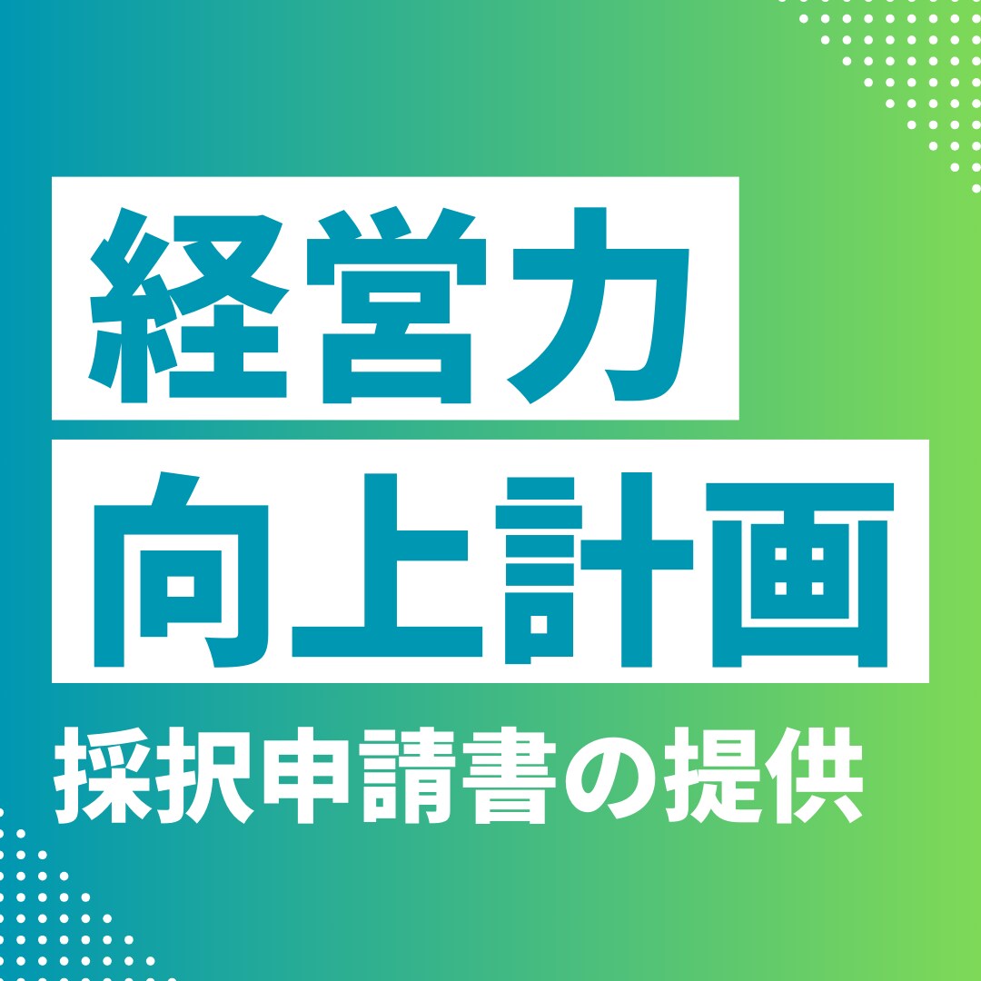 経営力向上計画の採択された申請書をご提供します 過去200件以上申請経験のある中小企業診断士の申請書を提供 イメージ1