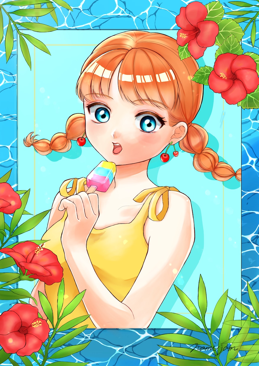 可愛いオリジナルの女の子イラストをお描きします 少しレトロで個性のあるイラストをお描きします！ イメージ8